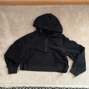 Lulu Half Zip Cropped Hoodie
